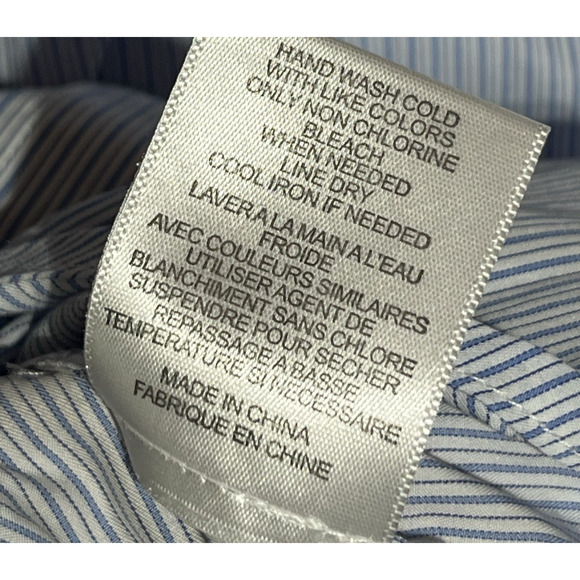 Equipment Button Up Collared Shirt Tank Top Womens Medium Striped Tie Front - Picture 8 of 10